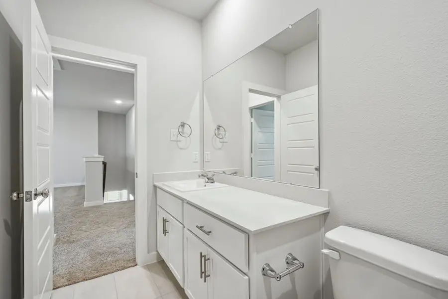 Bathroom in the Wimbledon home plan by Trophy Signature Homes