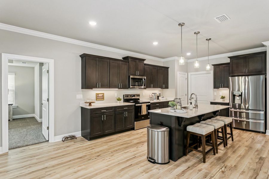 Furnished interior view inside a new home in Walther Reserve, Milton (Image 12).