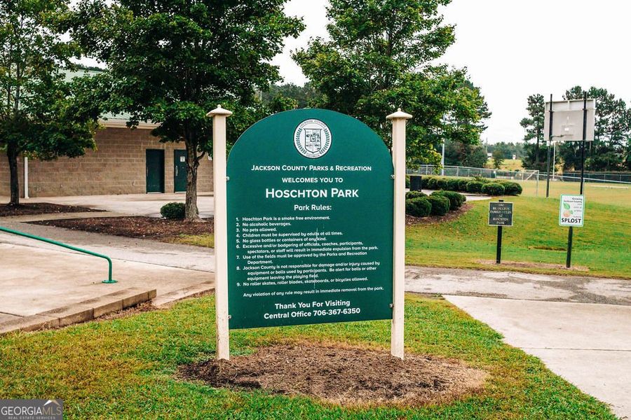 Front exterior of a new home in Rosewood Lake Estates, Hoschton, GA, highlighting curb appeal (Image 68).