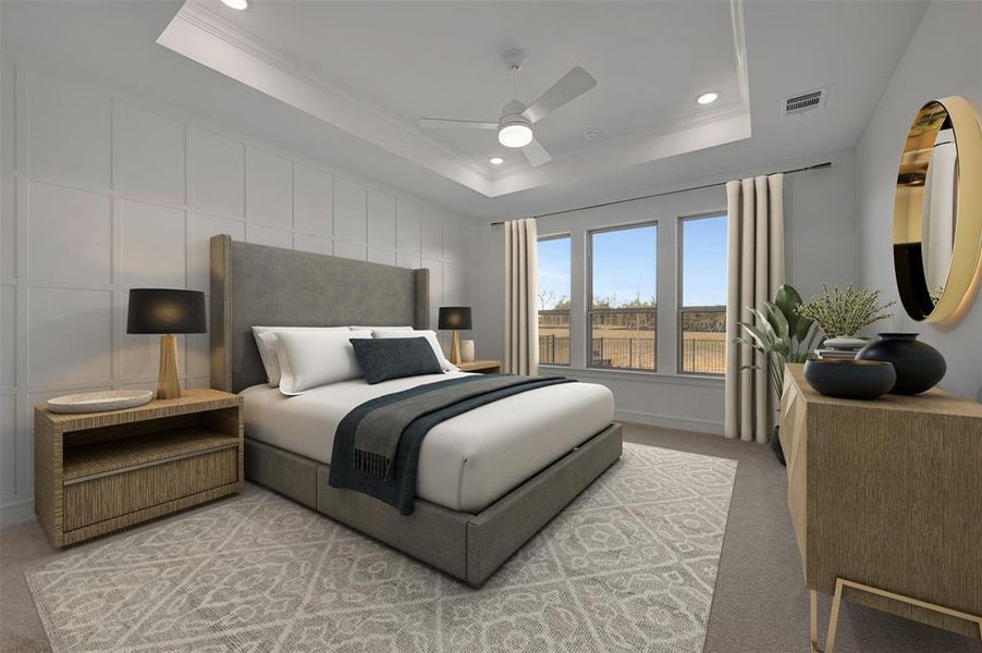 Furnished interior view inside a new home in Heath Golf & Yacht Villas, Heath (Image 17).