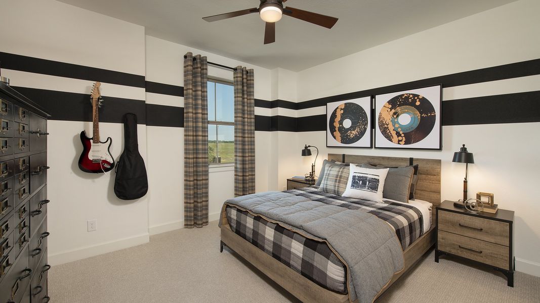 Furnished interior view inside a new home in Cross Creek Ranch 65', Fulshear (Image 12). Furnished interior view inside a new home in Cross Creek Ranch 65', Fulshear (Image 12).