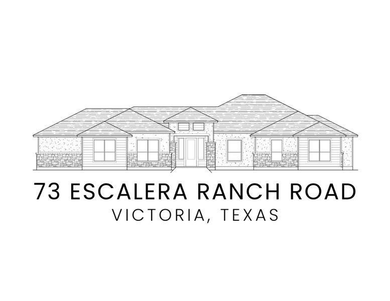 Exterior rendering of this home design in Escalera Ranch 1833, Victoria, TX (Image 2). Exterior rendering of this home design in Escalera Ranch 1833, Victoria, TX (Image 2).