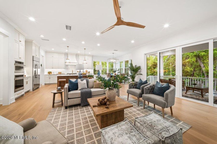 Furnished interior view inside a new home in , Jacksonville (Image 73).