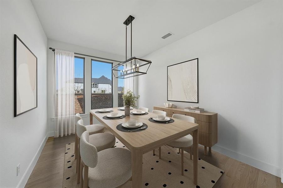 Furnished interior view inside a new home in Estates at Rockhill, Frisco (Image 15).