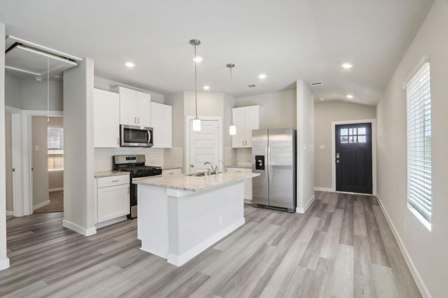 Photo is not of the actual home, but is an inspirational photo of builder’s model home and may depict options, furnishings, and/or decorator features that are not included