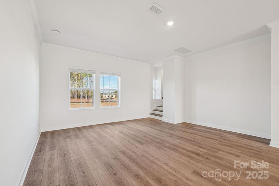 Spacious, unfurnished interior of a new home in Meadows at Wilson Farms - The Heights Series, Fort Mill (Image 20). Spacious, unfurnished interior of a new home in Meadows at Wilson Farms - The Heights Series, Fort Mill (Image 20).