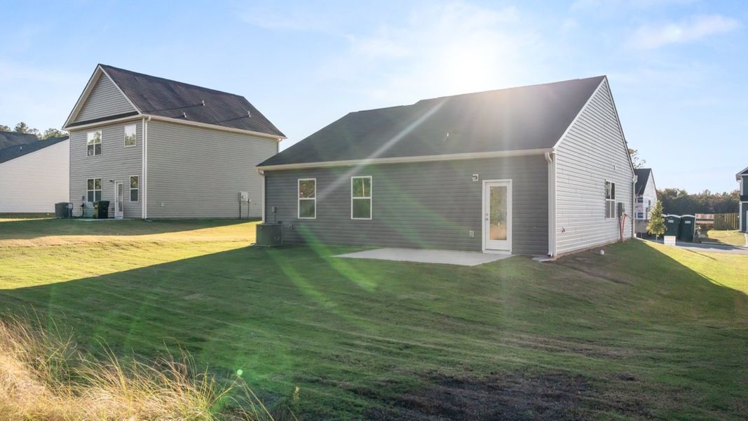 Exterior details and patio area of a home in Bellemeade Landing, Augusta (Image 20). Exterior details and patio area of a home in Bellemeade Landing, Augusta (Image 20).