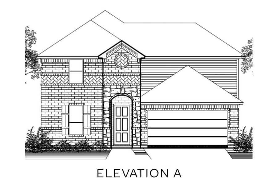 Representative rendering of the exterior for the The Commerce by Lillian Custom Homes (Image 3).