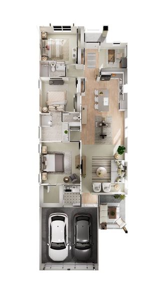 2D floor plan layout for the Chaise by Tri Pointe Homes in Painted Tree, McKinney, TX (Image 3). 2D floor plan layout for the Chaise by Tri Pointe Homes in Painted Tree, McKinney, TX (Image 3).