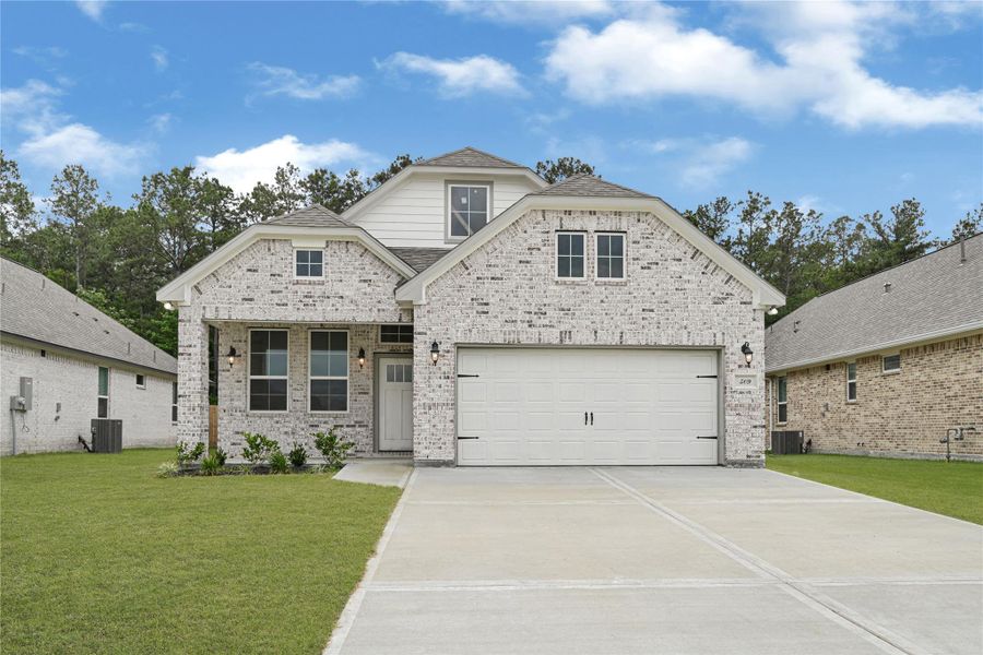 Front exterior of a new home in , Anahuac, TX, highlighting curb appeal (Image 2). Front exterior of a new home in , Anahuac, TX, highlighting curb appeal (Image 2).