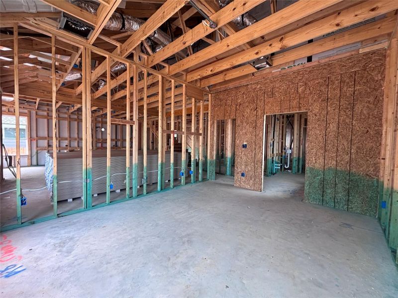 In-progress construction of a new home in The Colony 50s, Bastrop, TX (Image 13). In-progress construction of a new home in The Colony 50s, Bastrop, TX (Image 13).