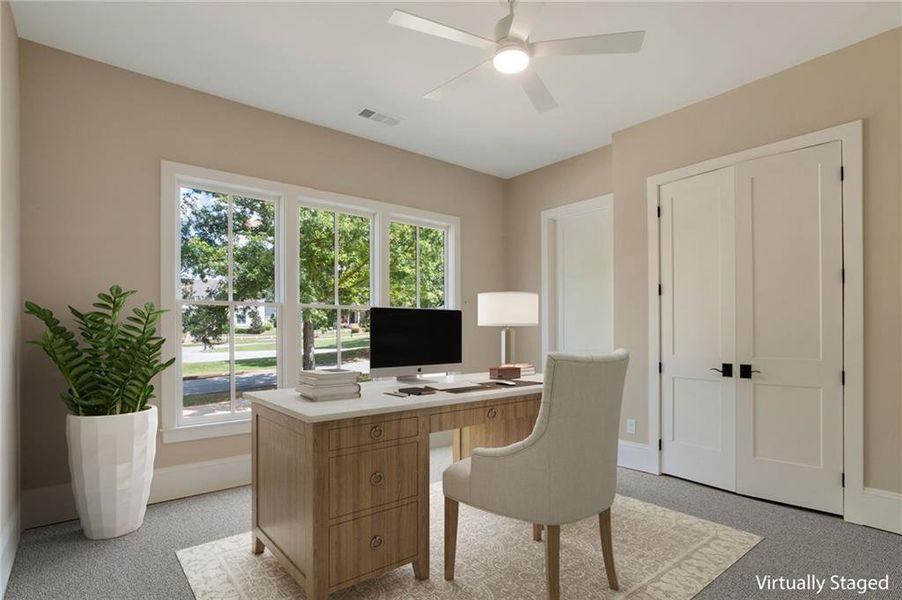 Furnished interior view inside a new home in , Statham (Image 3).