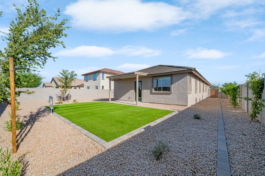 Backyard Shown for Model Purposes | Horizon | Wildera – Crest Series | New Homes in San Tan Valley, AZ by Landsea Homes Backyard Shown for Model Purposes | Horizon | Wildera – Crest Series | New Homes in San Tan Valley, AZ by Landsea Homes
