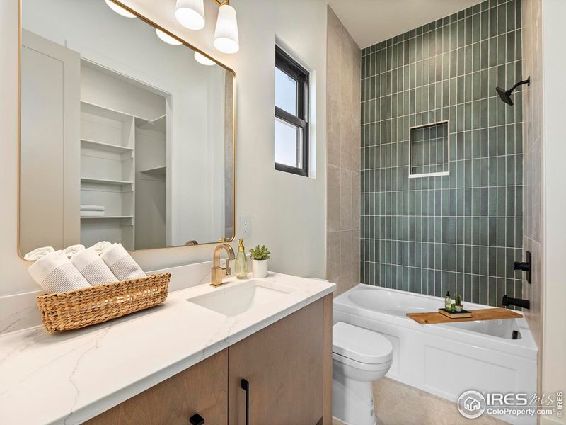 Bathroom Example: Renderings, plans, and specifications are for illustrative purposes only. Final finishes, features, materials, and design details may vary.