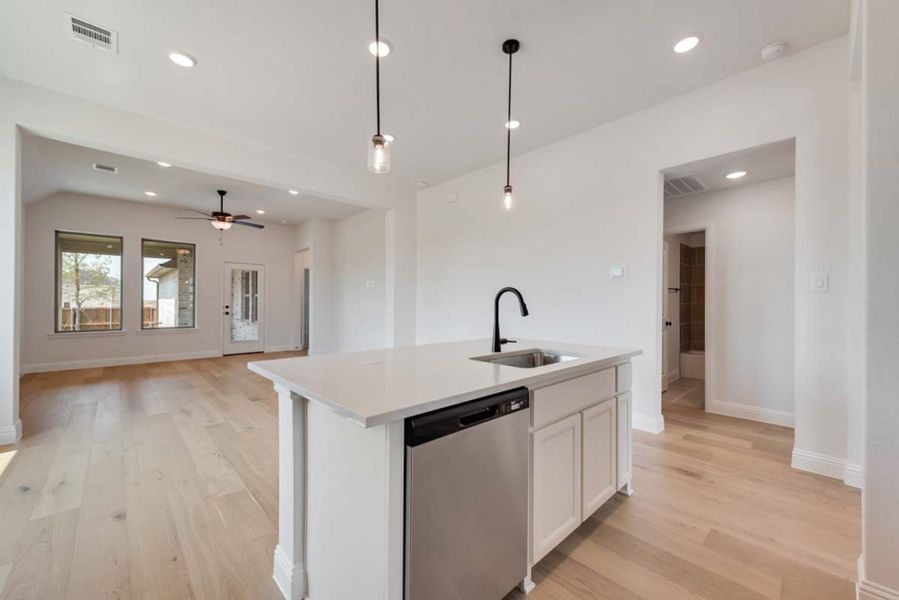 Representative furnished interior of a home built from the Granary by Pacesetter Homes in La Terra at Uptown Celina, Celina (Image 6).