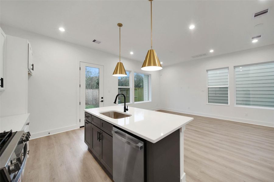 Furnished interior view inside a new home in , Houston (Image 9).