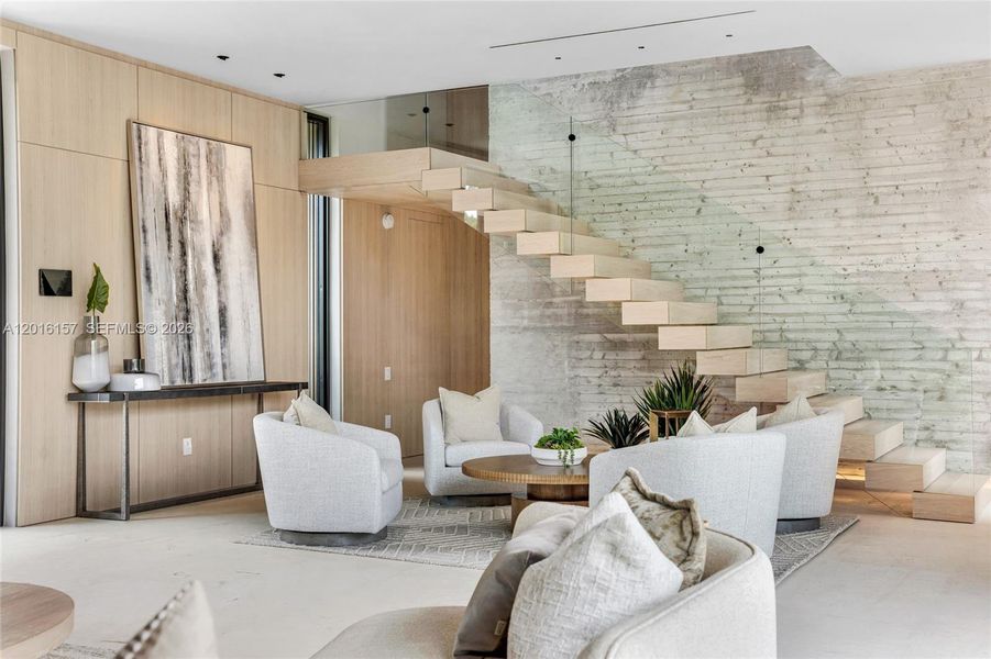 Furnished interior view inside a new home in , Miami Beach (Image 13).