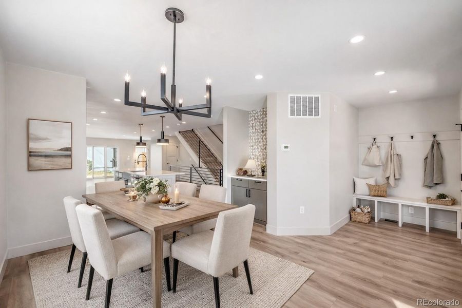 Furnished interior view inside a new home in , Denver (Image 15).
