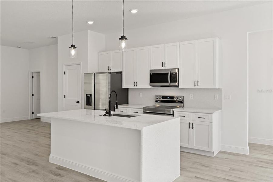 Furnished interior view inside a new home in , Citrus Springs (Image 8).