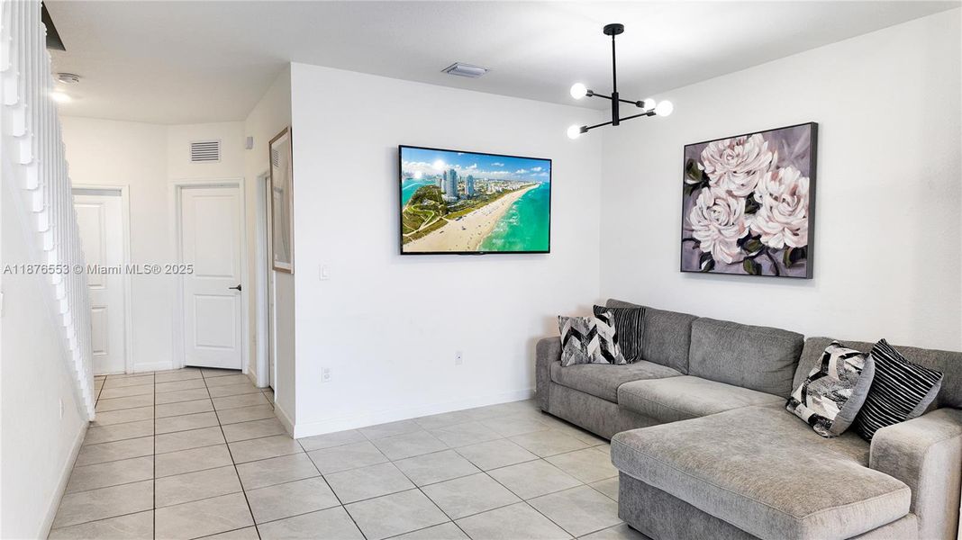 Furnished interior view inside a new home in , Homestead (Image 10). Furnished interior view inside a new home in , Homestead (Image 10).