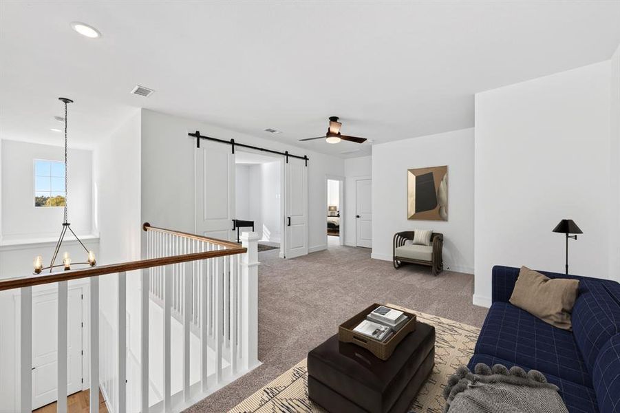 Furnished interior view inside a new home in Wellington, Haslet (Image 28). Furnished interior view inside a new home in Wellington, Haslet (Image 28).