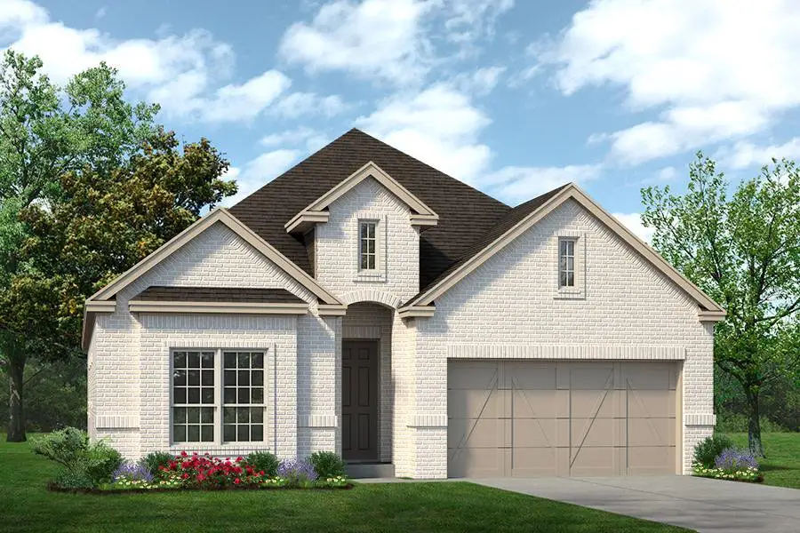 Representative exterior photo of a completed home built from the Ashstone by Sandlin Homes in Lakesong, Midlothian, TX (Image 2). Representative exterior photo of a completed home built from the Ashstone by Sandlin Homes in Lakesong, Midlothian, TX (Image 2).