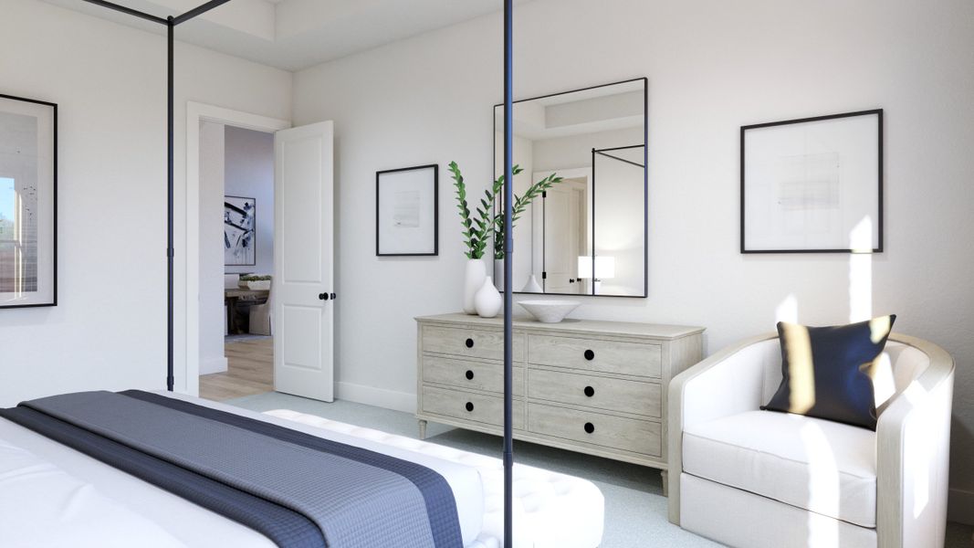Representative furnished interior of a home built from the Stella by Southgate Homes in Eliana, McKinney (Image 15).