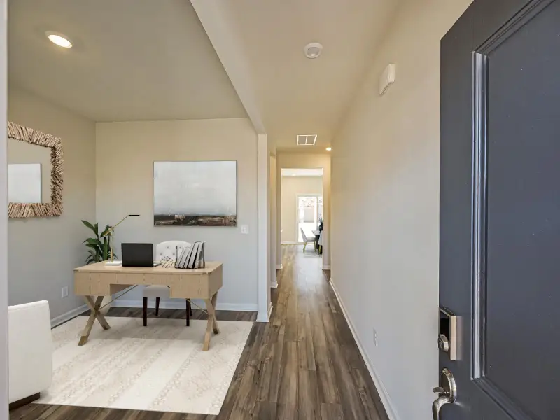 Furnished interior view inside a new home in Harper Landing, Stanley (Image 3).