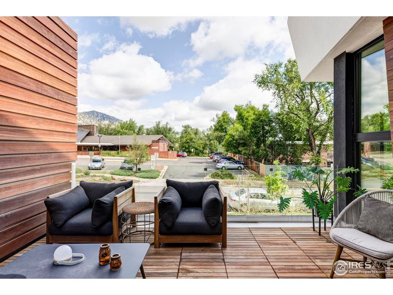 Exterior details and patio area of a home in , Boulder (Image 3).