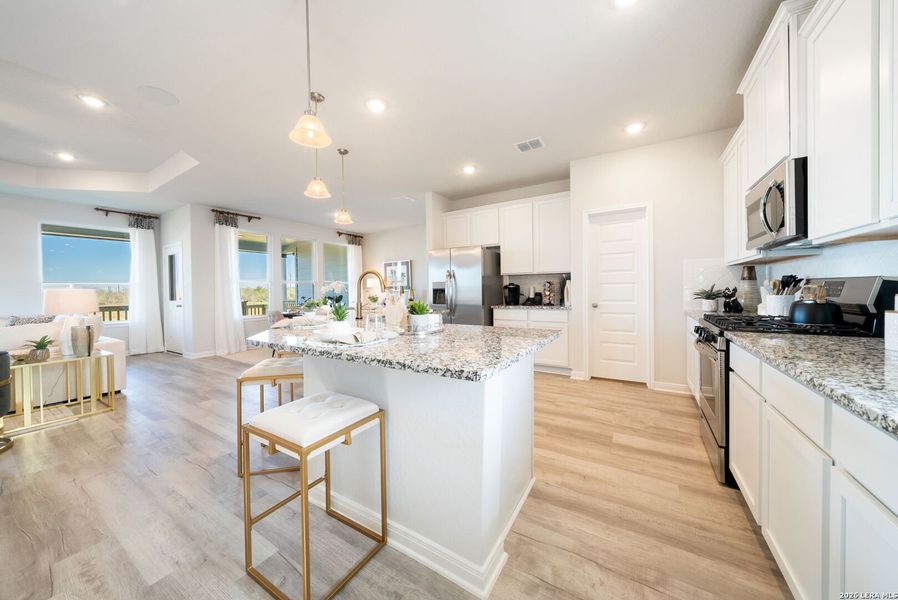 Furnished interior view inside a new home in Alamo Estates, San Antonio (Image 8).