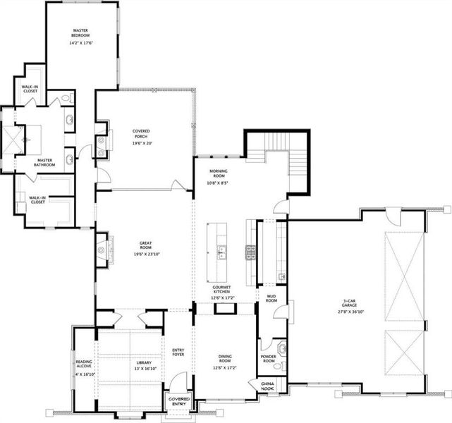 2D floor plan layout of this home in , Canton, GA (Image 3).