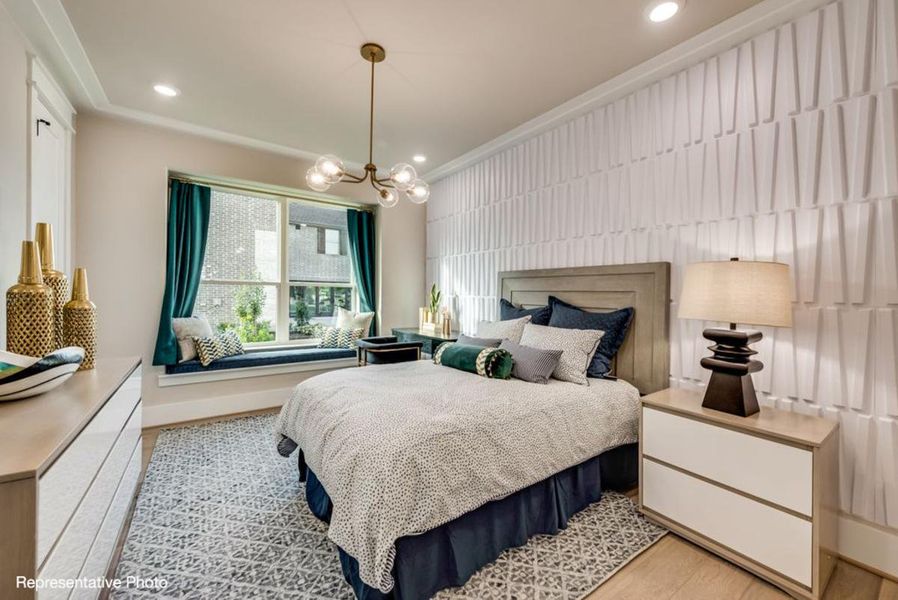 Furnished interior view inside a new home in Chatham Reserve, Providence Village (Image 12).