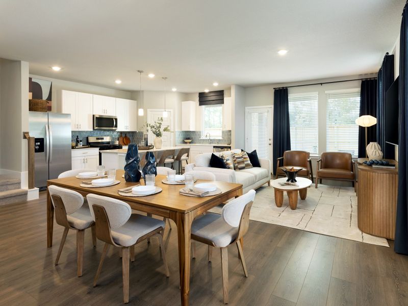 Furnished interior view inside a new home in Pinewood Trails - City Series, Atascocita (Image 5).