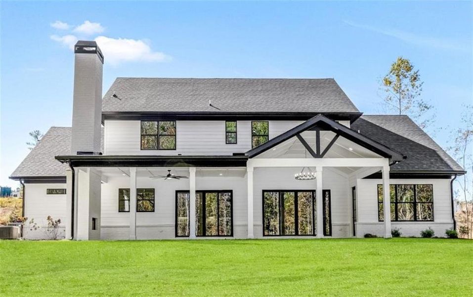 Front exterior of a new home in , Newnan, GA, highlighting curb appeal (Image 27). Front exterior of a new home in , Newnan, GA, highlighting curb appeal (Image 27).