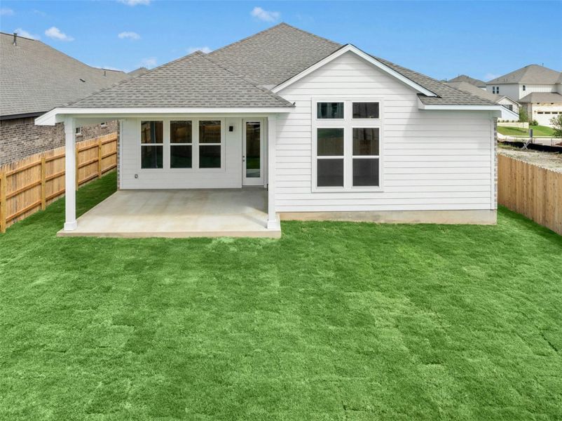 Exterior details and patio area of a home in University Heights, Round Rock (Image 18). Exterior details and patio area of a home in University Heights, Round Rock (Image 18).