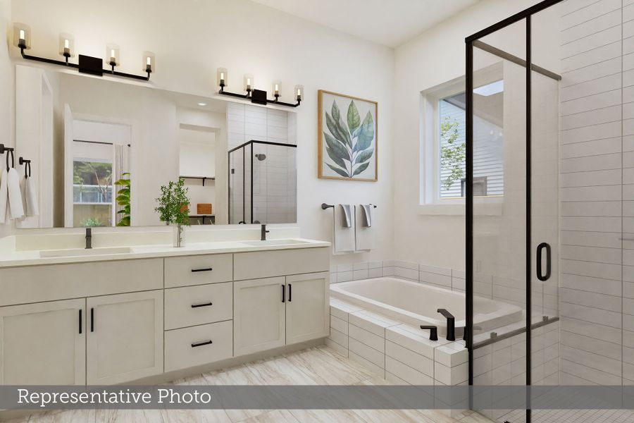 Furnished interior view inside a new home in Landmark, Denton (Image 3).