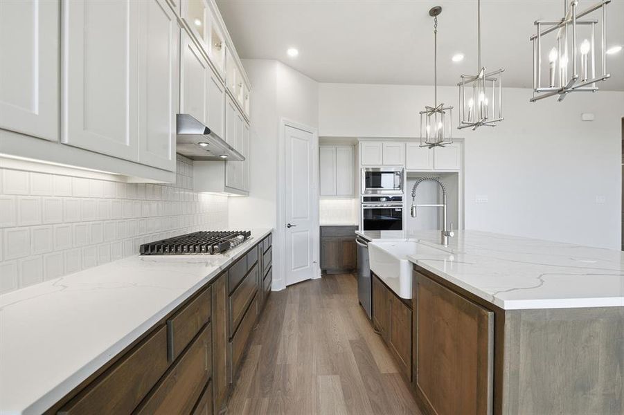 Furnished interior view inside a new home in Wildflower Ranch: 60ft. lots, Dish (Image 5).