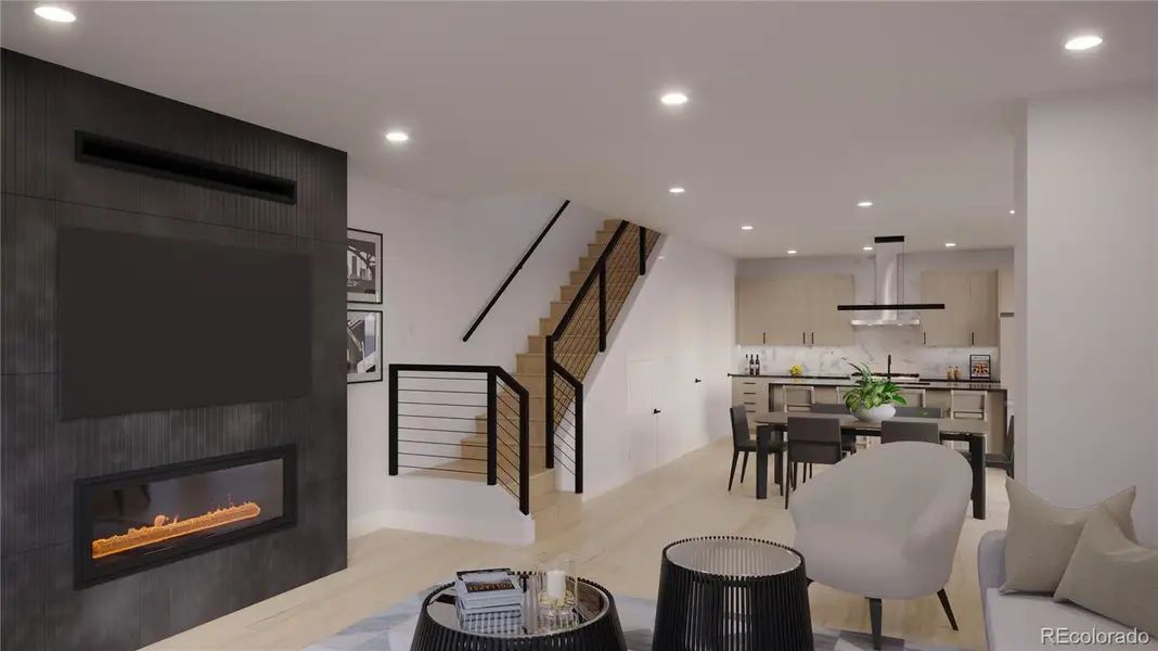 Furnished interior view inside a new home in , Denver (Image 10). Furnished interior view inside a new home in , Denver (Image 10).