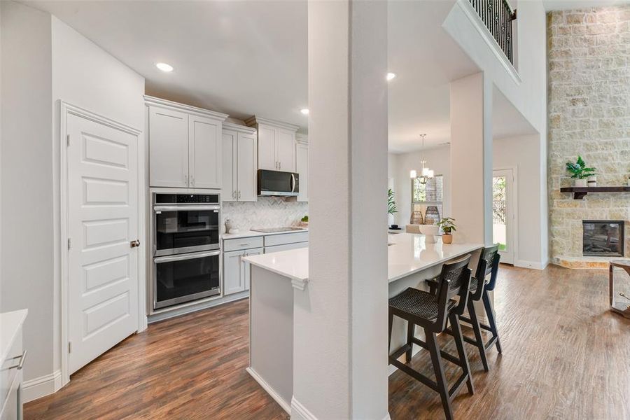 Furnished interior view inside a new home in Mercer Meadows, Royse City (Image 10).