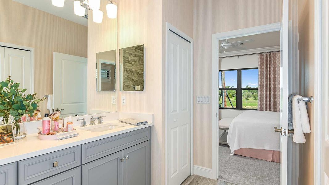 Furnished interior view inside a new home in Windward, Sarasota (Image 11). Furnished interior view inside a new home in Windward, Sarasota (Image 11).