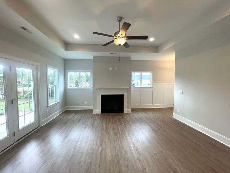 Representative unfurnished interior of a home built from the Jamestown by Bill Clark Homes in Osprey Landing, Southport (Image 5).