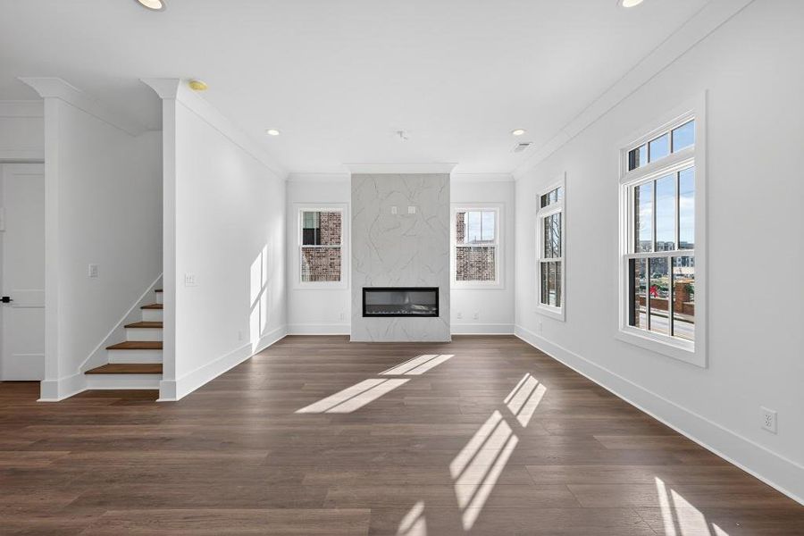 Spacious, unfurnished interior of a new home in Skyview On Broad, Sugar Hill (Image 18).