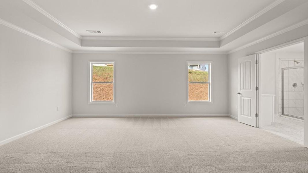 Spacious, unfurnished interior of a new home in Hamptons at Riverwood East, Dallas (Image 19).