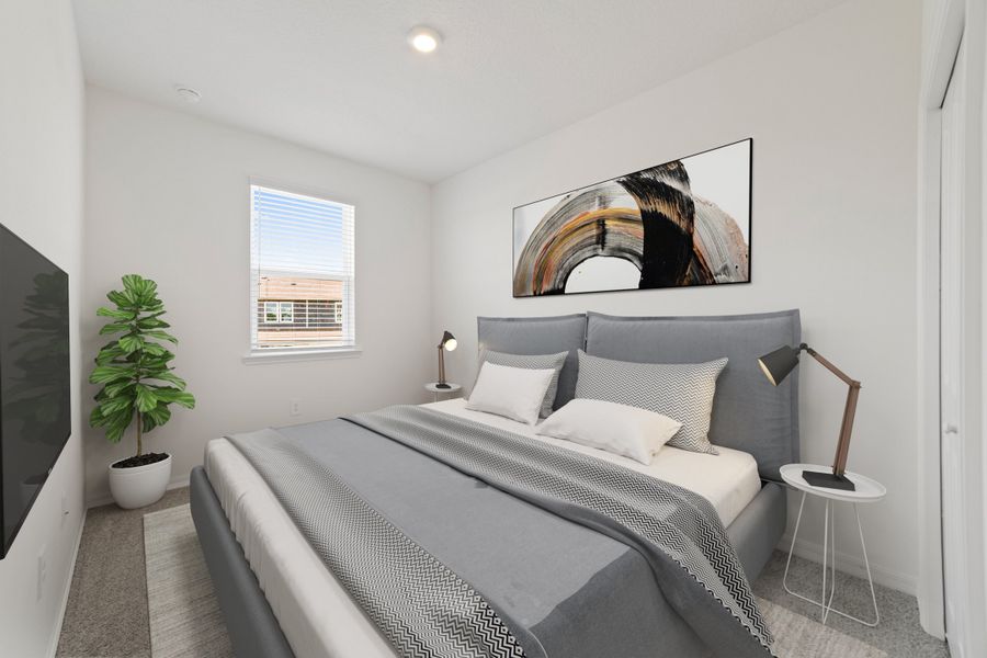 Furnished interior view inside a new home in Towns at Greenleaf, Oviedo (Image 8).