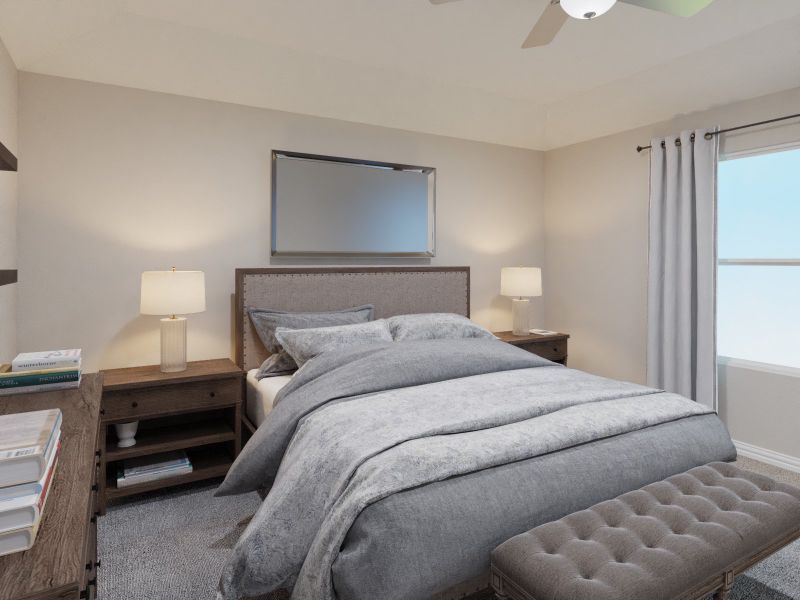 Furnished interior view inside a new home in Southridge - Spring Series, McKinney (Image 5).