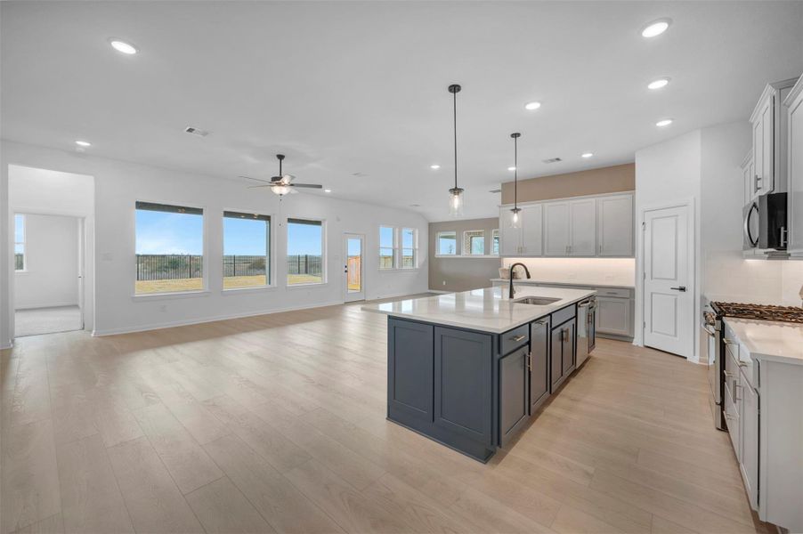 Furnished interior view inside a new home in The Grand Prairie 50’, Hockley (Image 14).