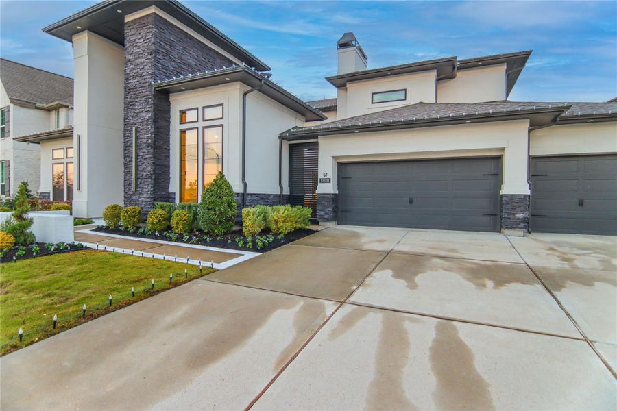 Front exterior of a new home in , Cypress, TX, highlighting curb appeal (Image 1). Front exterior of a new home in , Cypress, TX, highlighting curb appeal (Image 1).