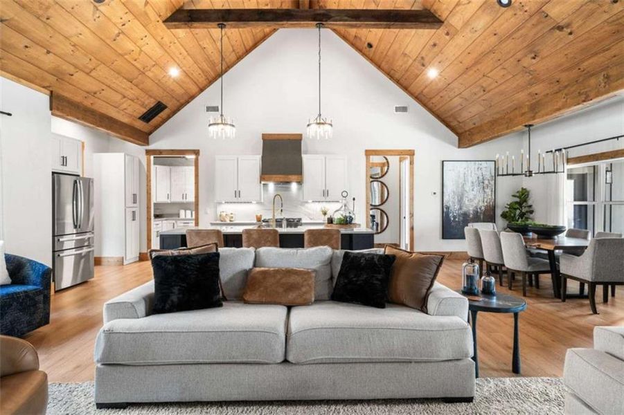 Furnished interior view inside a new home in , Ellijay (Image 42).