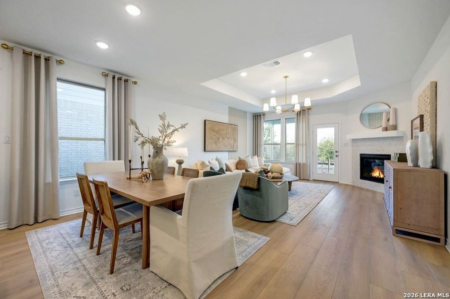 Furnished interior view inside a new home in Nopal Valley, San Antonio (Image 22).