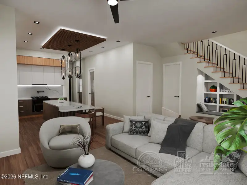 Furnished interior view inside a new home in , Jacksonville (Image 8).